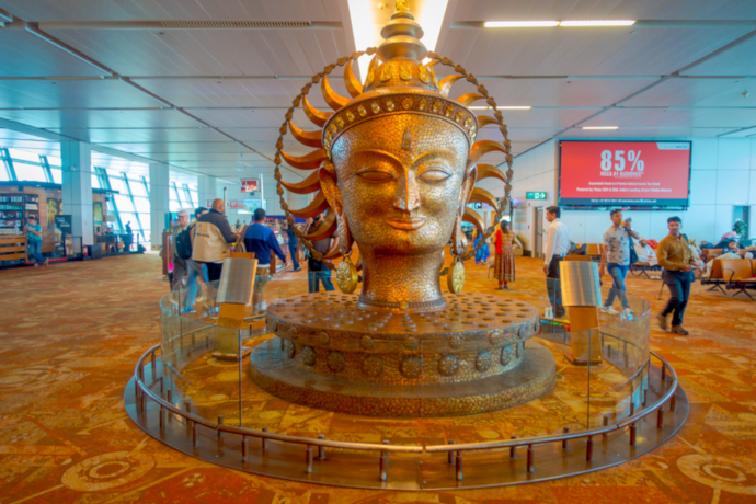 Indira Gandhi Airport T3 was opened in 2010 and is one of the biggest in the world.